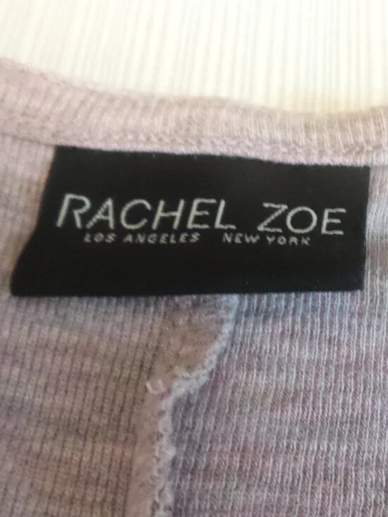 RACHEL ZOE Women's Dusty Pink Cowell Neck 3/4 Sleeve Top Size Med. Like NEW - Picture 12 of 16